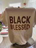 Black Blessed Beautiful T-Shirt
