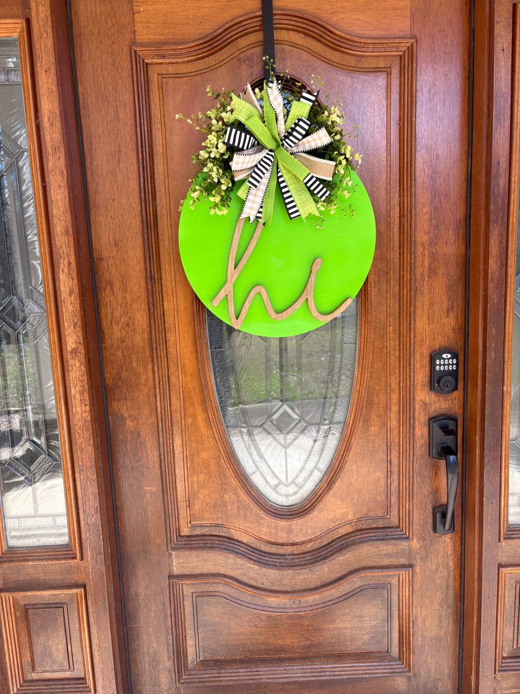 Bright Green Door Hanger