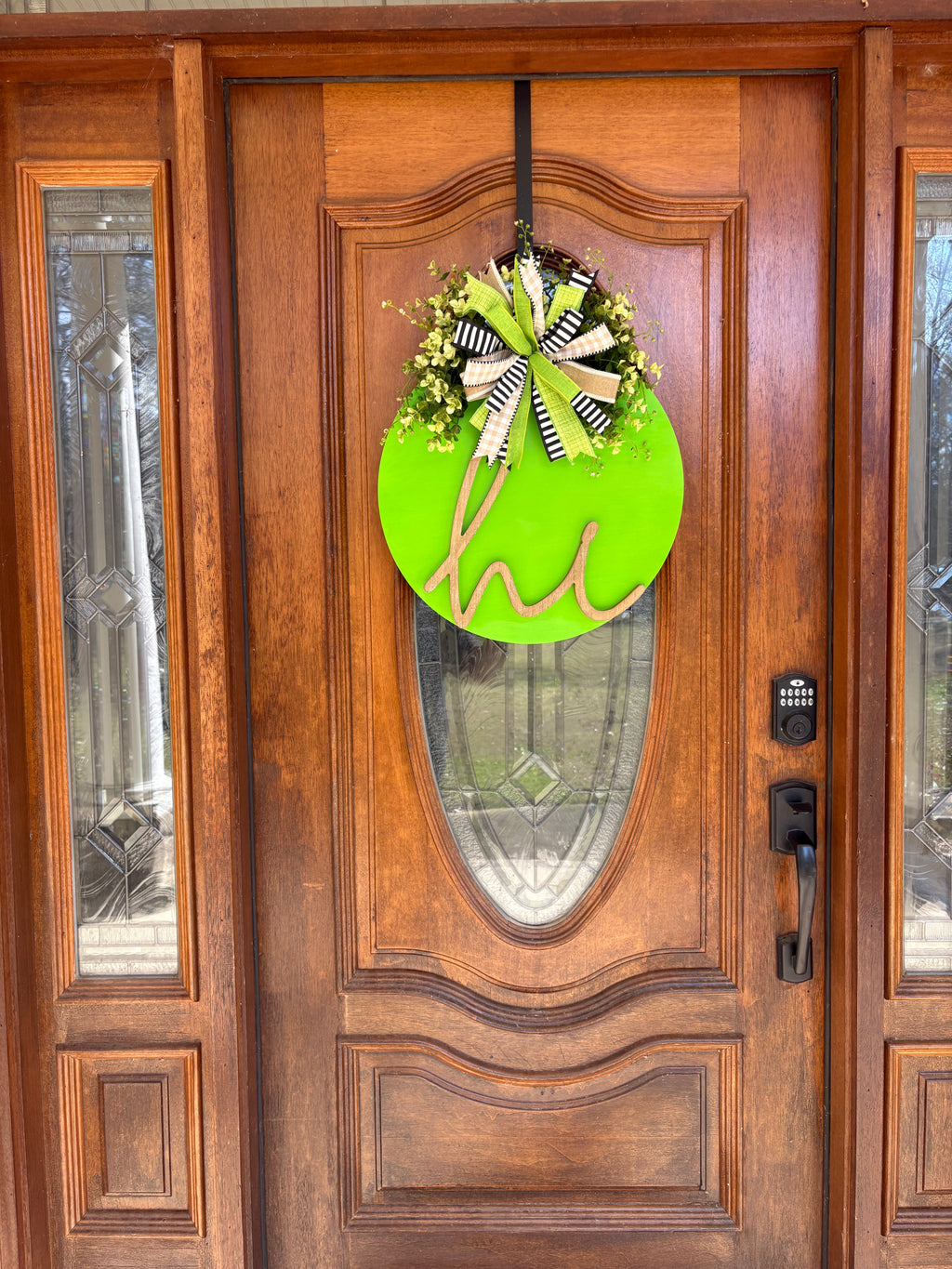 Bright Green Door Hanger