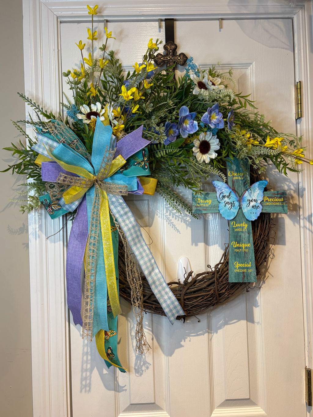 Cross Grapevine Wreath