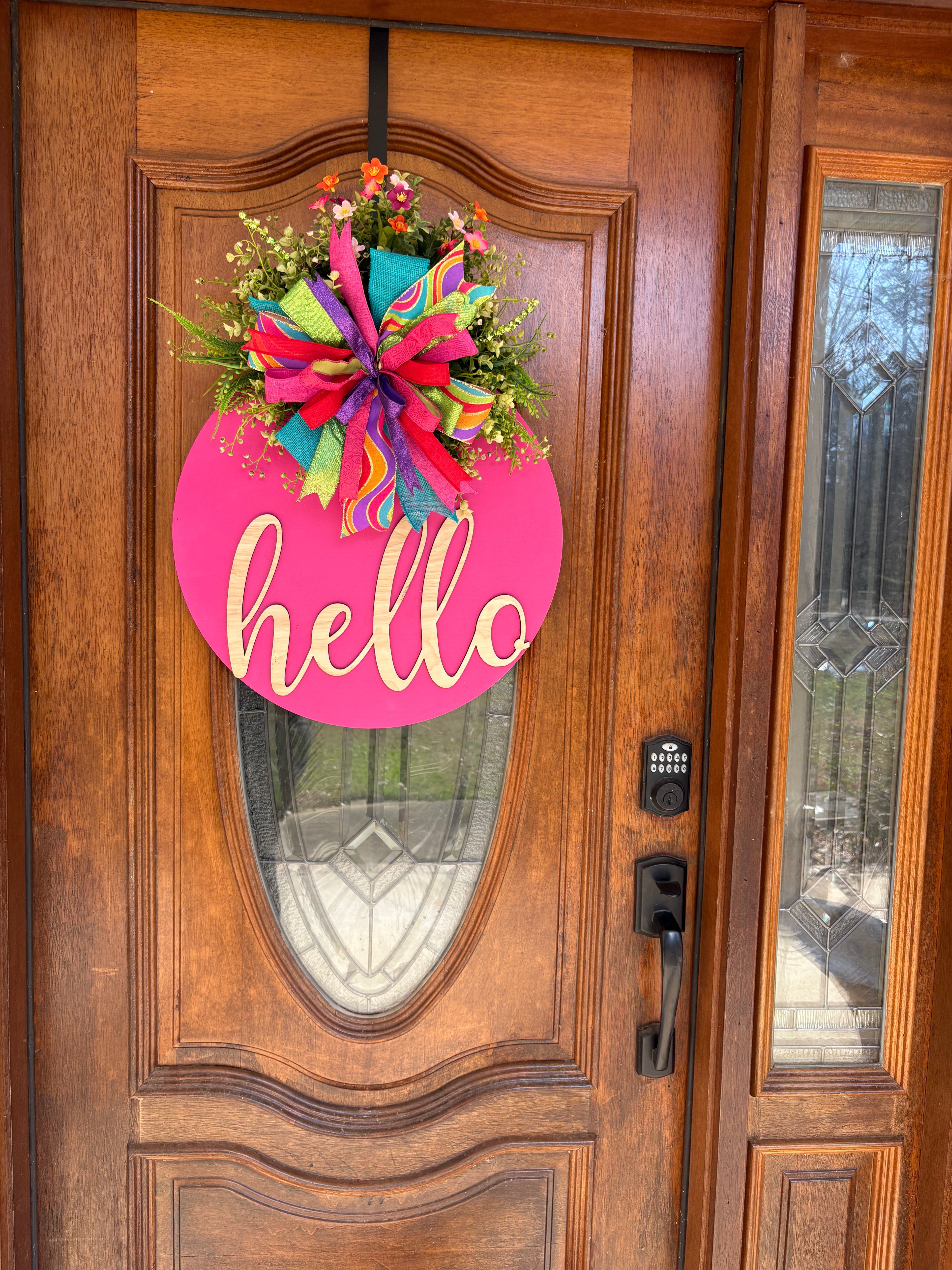 Hot Pink Door Hanger