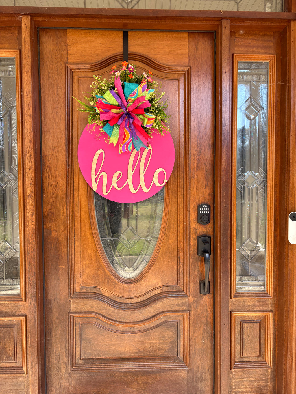Hot Pink Door Hanger