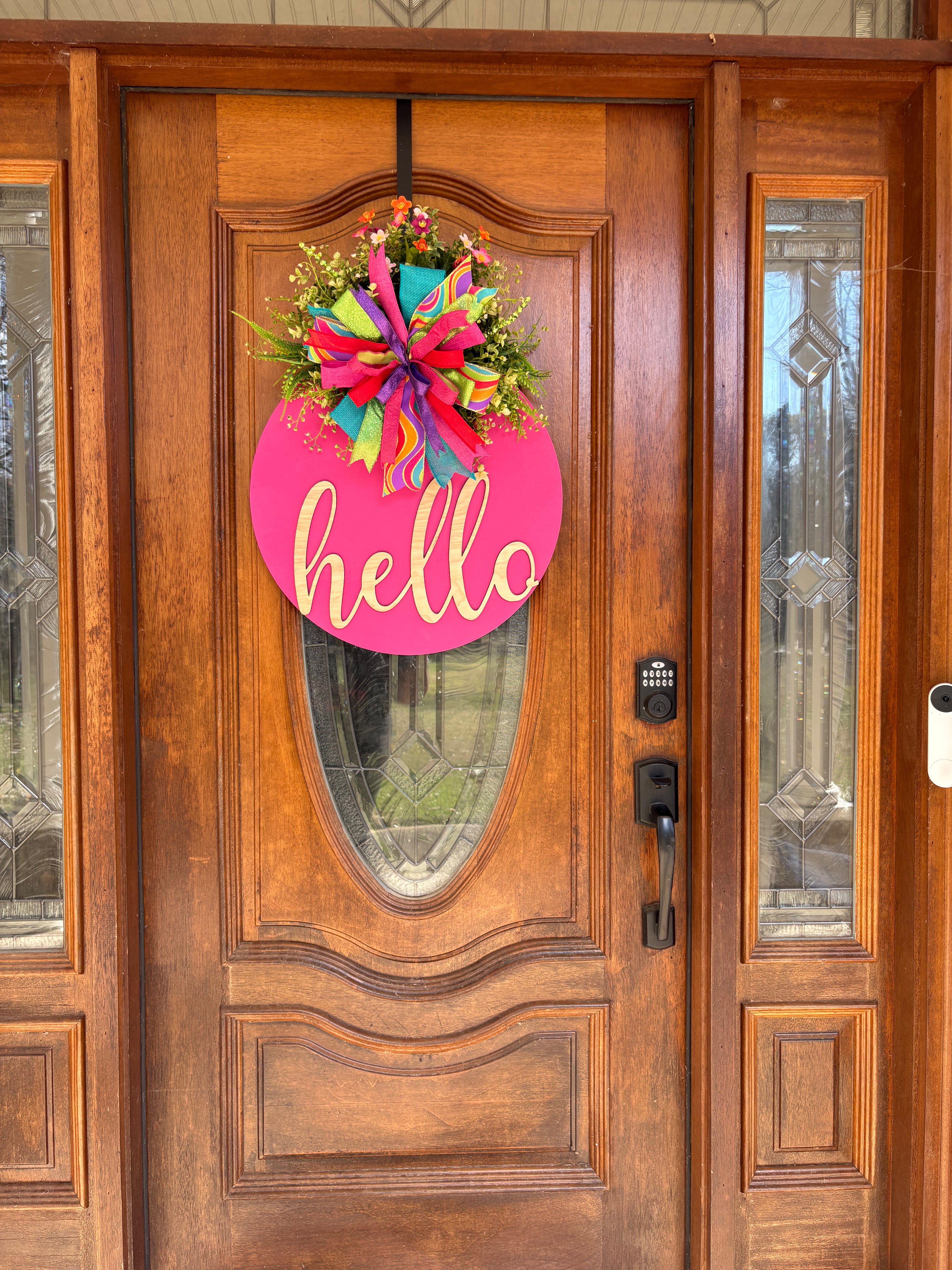 Hot Pink Door Hanger