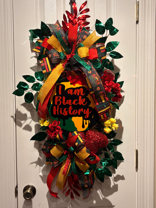 Black History Swag Wreath